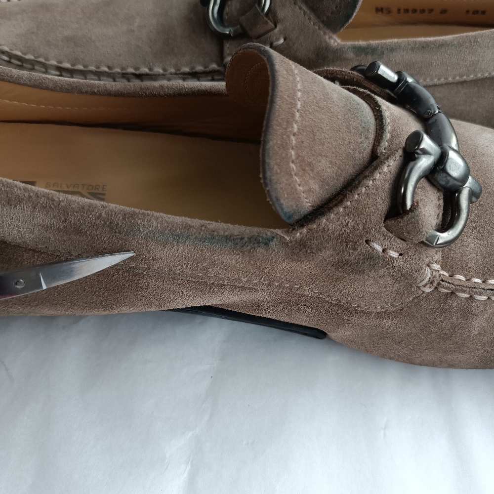 Salvatore Ferragamo Parigi  Gancini Suede Drivers men's loafers US 10.5D - Picture 4 of 16
